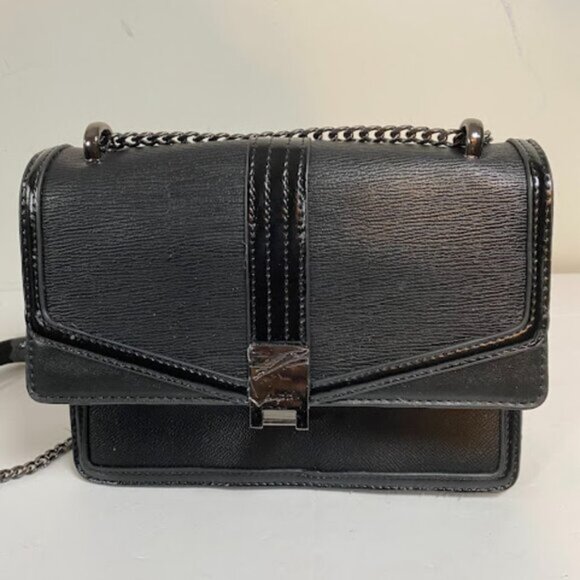 Aldo Black Women's Crossbody Bag Chain Shoulder Bag Small New With Tags - Picture 2 of 9